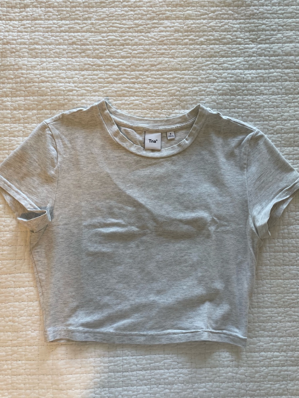 Tna Grey Cropped Tee